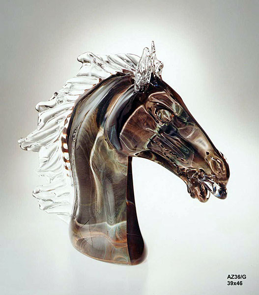 Голова лошади муранского стекла