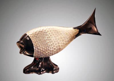 Скульптура рыбы муранского стекла